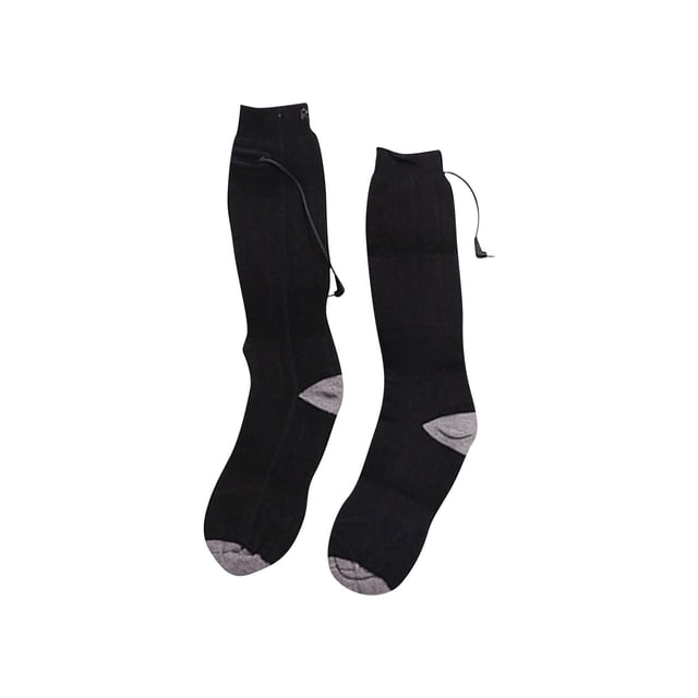 Socks for Women Gift Winter Solid Color Electronic Heated Mid Length