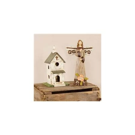 Carson Home Accents 110301 Birdhouse Faith Church Indoor Use Only 10.25 x 3.5