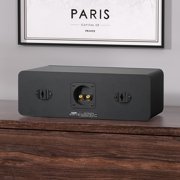 Saiyin Center Channel Speaker,Dual 4-Inch Woofers and Silk Tweeter, Crystal-Clear for Home Theater Dialogue,Passive, Wall Mountable, Single
