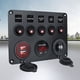 thumbnail image 1 of Disyuntor de 5 bandas, panel LED, Panel de interruptor de palanca Digital para coche, ATV, caravana, 1 of 8