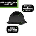 thumbnail image 2 of 10-Pack of Cordova H34R7 Hard Hat, Full-Brim Style, 4-Point Ratchet Suspension, OSHA Work-Compliant, Protection for Construction, Remodelling, Etc., Black, 2 of 3