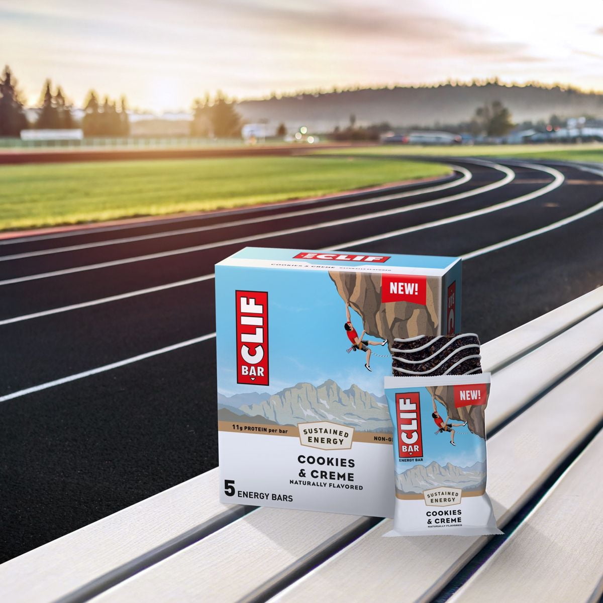 CLIF Bar Cookies Creme Energy Snack Bars - 12oz/5ct - Pack of 2