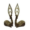 thumbnail image 1 of Ensemble de 2 Cerfs Abstraits avec Figurine de Couverture de Couleur Or, 1 of 1