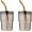 Amber-2Pack, variant on XUET 13oz/400ml Tumbler Water Glass, Cups with Straw and Lid Sealed Carry on for Coffee, Iced Tea, Thick Wall ulated Glass Cup (Amber)…
