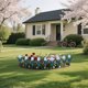 thumbnail image 4 of Plastic Flower Garden Stake Ornament Outdoor Yard Decorative Ground Insert Figurine For Patio Backyard Decoration, 4 of 7