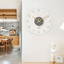 30cm Ultra Thin Design Wall Clock Large Modern Home Office Round Wall Clock