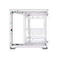 thumbnail image 4 of CORSAIR 6500X Mid-Tower ATX Dual Chamber PC Case ? Panoramic Tempered Glass ? Reverse Connection Motherboard Compatible ? No Fans Included ? White, 4 of 18
