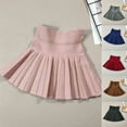 thumbnail image 4 of Odeerbi Kids Girls High Waisted Pleated Skirt Fashion Summer New Printing A-line Princess Dress Lovely Half Skirt Coffee, 4 of 4