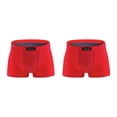 thumbnail image 3 of Becaristey Vibrant Elastic Men s Underwear Shorts Energetic Briefs for Boys Red L 2Set, 3 of 6