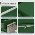 thumbnail image 3 of Kimunuk 9 Pcs Outdoor Patio Replacement Cushions,Waterproof Cushions for 4-Seat Outdoor Sectional Sofa Couch, Green, 3 of 6