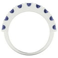 thumbnail image 5 of 1.53 ctw Wedding Band for Women - 18K White Gold Simulated Tanzanite Stackable Eternity Ring, 5 of 6