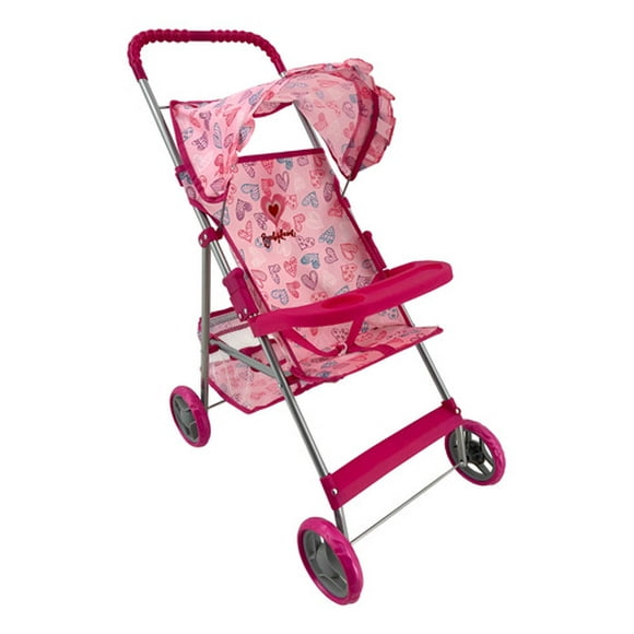 Carriolita De Muñecas Juguete Baby Kaori Ss05 Con Canasta Rosa Claro