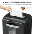thumbnail image 4 of Bonsaii Paper Shredder 18-Sheet Cross Cut Shredder for Home Office with Wastebasket, 4 of 9
