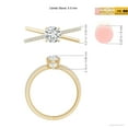 thumbnail image 5 of ANGARA Natural 0.63 Ct. Diamond Classic Engagement Ring in 14K Yellow Gold for Women (Ring Size: 12), 5 of 10