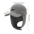 thumbnail image 3 of Warm Fleece Trapper Hat with Ear Flaps, Insulated Winter Hat for Cold Weather Outdoor Ear Protection, 3 of 6