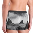 thumbnail image 4 of Rateoe 60s Black White Western Cowboy Mens Boxer Briefs Poly Spandex Performance Boxer Briefs Underwear Hem Boxer Briefs - Medium, 4 of 8