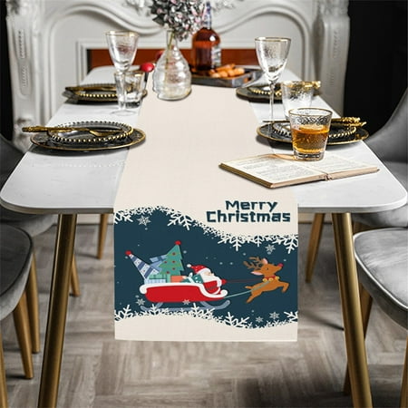 

Up to 50% Off Dvkptbk Christmas Table Table Runner Dresser Scarf Merry Christmas Home Decoration