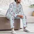 thumbnail image 7 of Fotbe Poodle Dog Pattern Long Sleeve Pajama Set for Men,Sleepwear Set,2-piece Loungewear Set,Soft PJs Comfy Nightwear with Pockets-XX-Large, 7 of 7