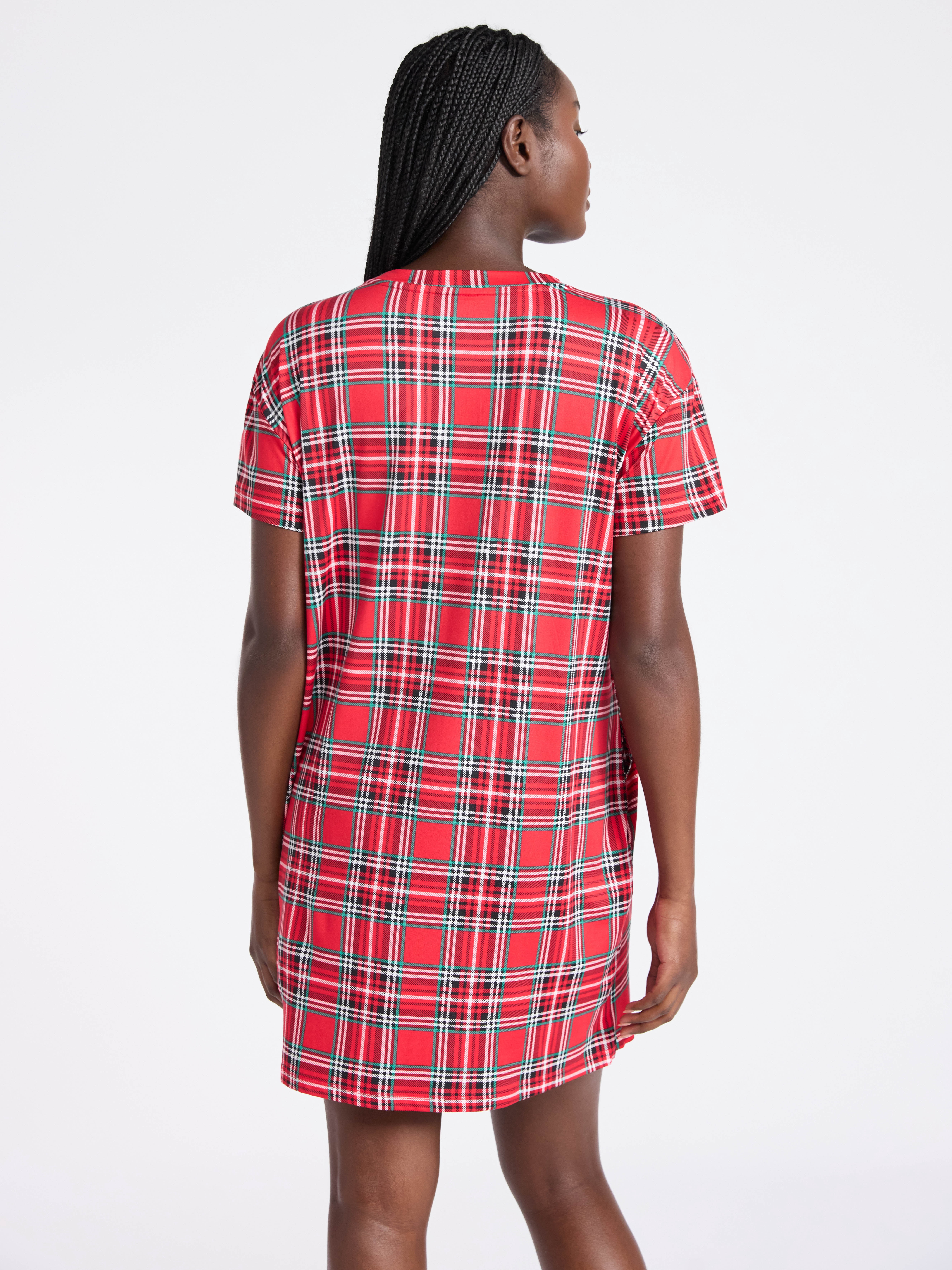 Joyspun Women's Dreamy Soft Collection Sleepshirt with Short Sleeves, Sizes S/M-2X/3X