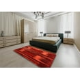 thumbnail image 4 of Ahgly Company Indoor Rectangle Mid-Century Modern Red Oriental Area Rugs, Swatch Sample, 4 of 6