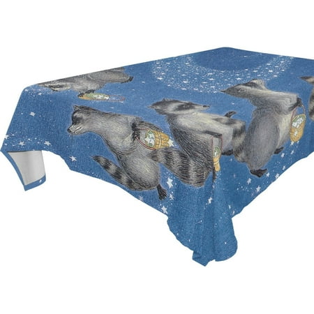 

POPCreation Raccoon Tablecloth 60x120 inches