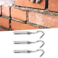 thumbnail image 2 of 10pcs Expansion Screw Hook 304 Stainless Steel Wall Concrete Brick Fastener Hardware M6 for Concrete Lightweight Concrete Solid Brick Natural Dense Stone, 2 of 5
