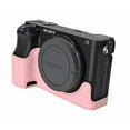 thumbnail image 6 of GadgetCom Camera Half Case Compatible with Alpha 6400 A6400 , Anti-Slip PU Leather Shell Protective Cover, 6 of 7