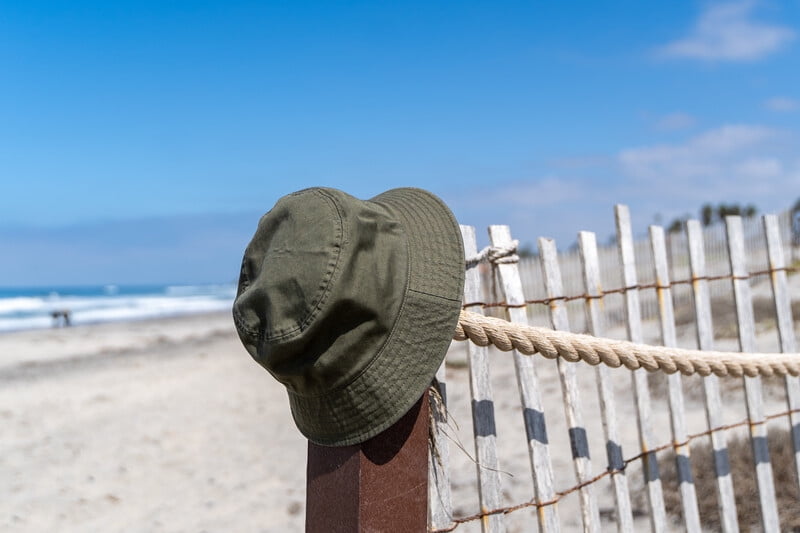 Outdoor Cap Bucket Hat – Unstructured Washed Cotton Sun Hat, One Size Fits Most, Olive Green