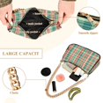 thumbnail image 2 of FORMRS Womens Shoulder Bag with Chain Strap Clutch Purse Cute Tote Handbag, Red Green Tartan Pattern, 2 of 7