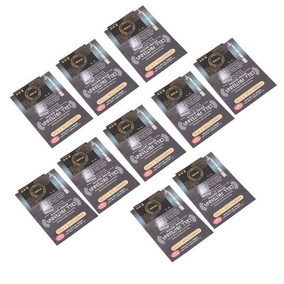 Pegatinas De Señal De Teléfono, Pegatina De Refuerzo De Señal Teléfono De Celular Autoadhesiva Multiusos Negro Dorado Ligero 10 Piezas PCB Para Ascensores