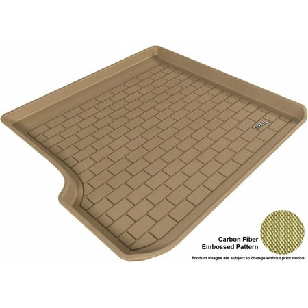- 3D MAXpider 2004-2010 BMW X3 (E83) All Weather Cargo Liner in Tan with Carbon Fiber Look