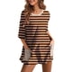 thumbnail image 2 of Pantalones de Mujer Bolsillos de Impresión Casual Traje de Manga Corta, Cuello Redondo Y Cómodos Trajes de Mujer Casual, 2 of 6