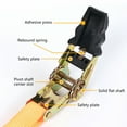 thumbnail image 6 of Ratchets Straps Cargo Ties Down With Strong Polyester Construction For Home Logistics Moving Securing Loads, 6 of 9