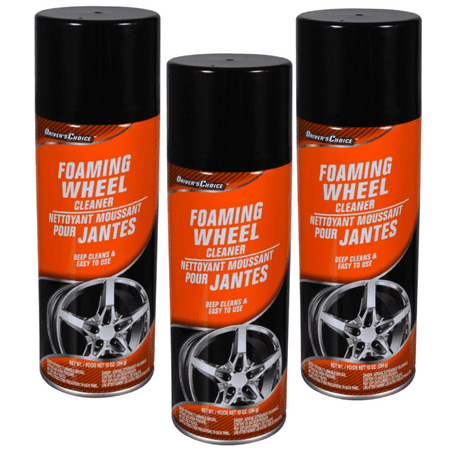 Foaming Wheel Cleaner, Tire and Wheel Care, Deep-Cleaning Foaming Gel, Dissolves Brake Dust, 12 Ounces, Set of 3