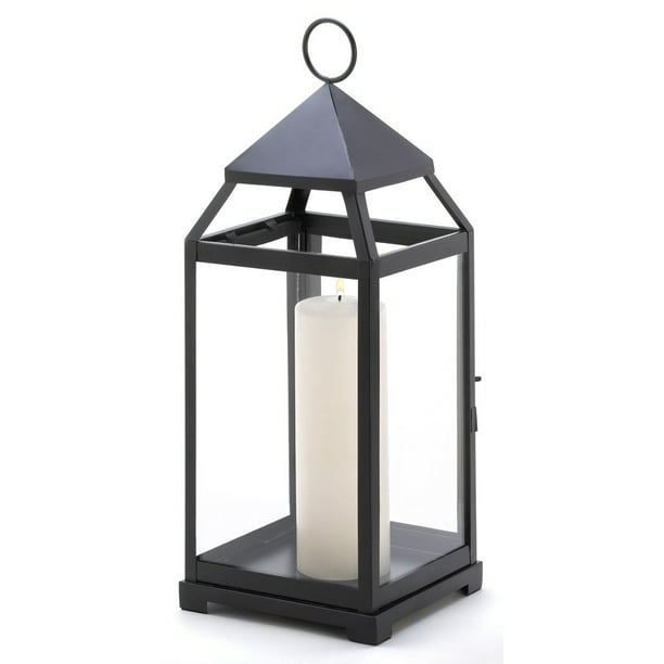 Lantern Candle Holder Black Rustic, Large Outdoor Candle Lanterns For Patio