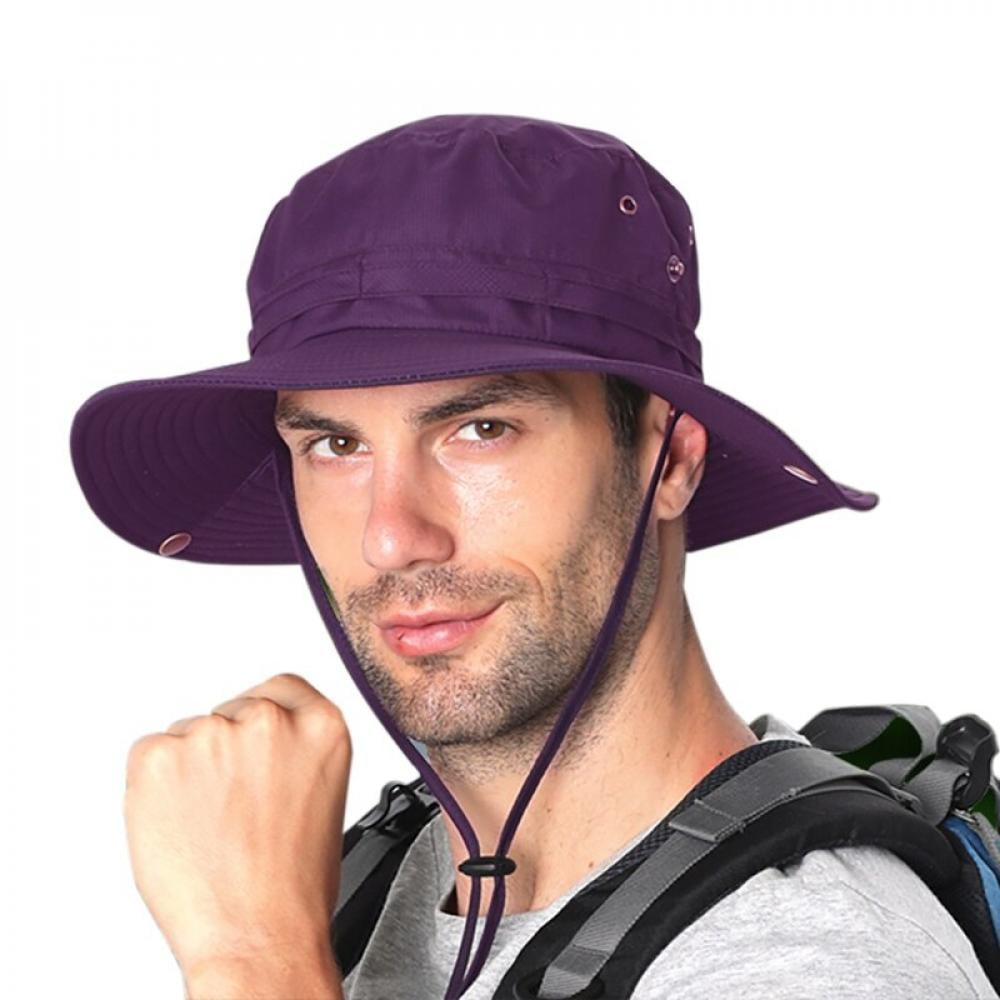 Purple bucket hat with string Clearance
