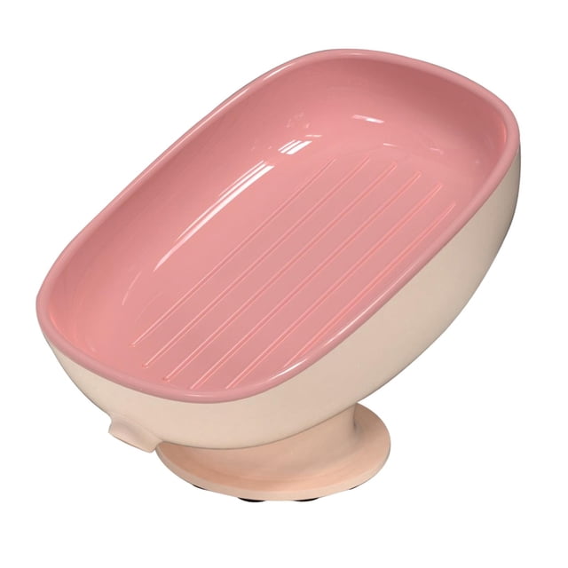 Jabonera con ventosa, jabonera, banja jabón, estante almacenamiento jabón, jabón para baño, , Hotel, fregaro , , Rosado Macarena Jabonera