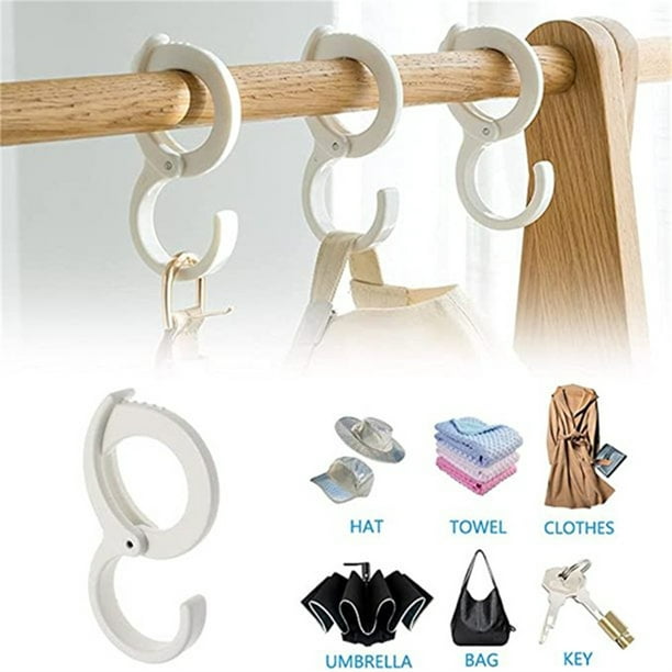 S Shape Buckle Hook, Casewin Hook for Clothes Rail, Plastic S-Shape Clip  Hooks, S-Shaped Hooks, Non-Slip, Hook with Card Position, Clothes Hook  Hanger, for Bathroom, Bedroom, Kitchen 