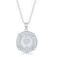 thumbnail image 2 of TheJewelryHut Fancy Designer Sterling Silver Queen Elizabeth Coin-Style Necklace, 2 of 2