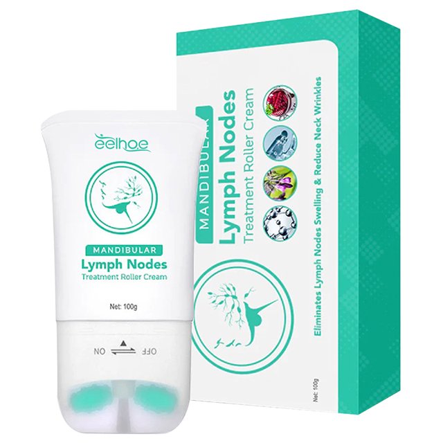 Crema Reafirmante Cuello Crema de rodillo de ganglios linfáticos mandibulares crema hidratante para apretar el cuello para mujer