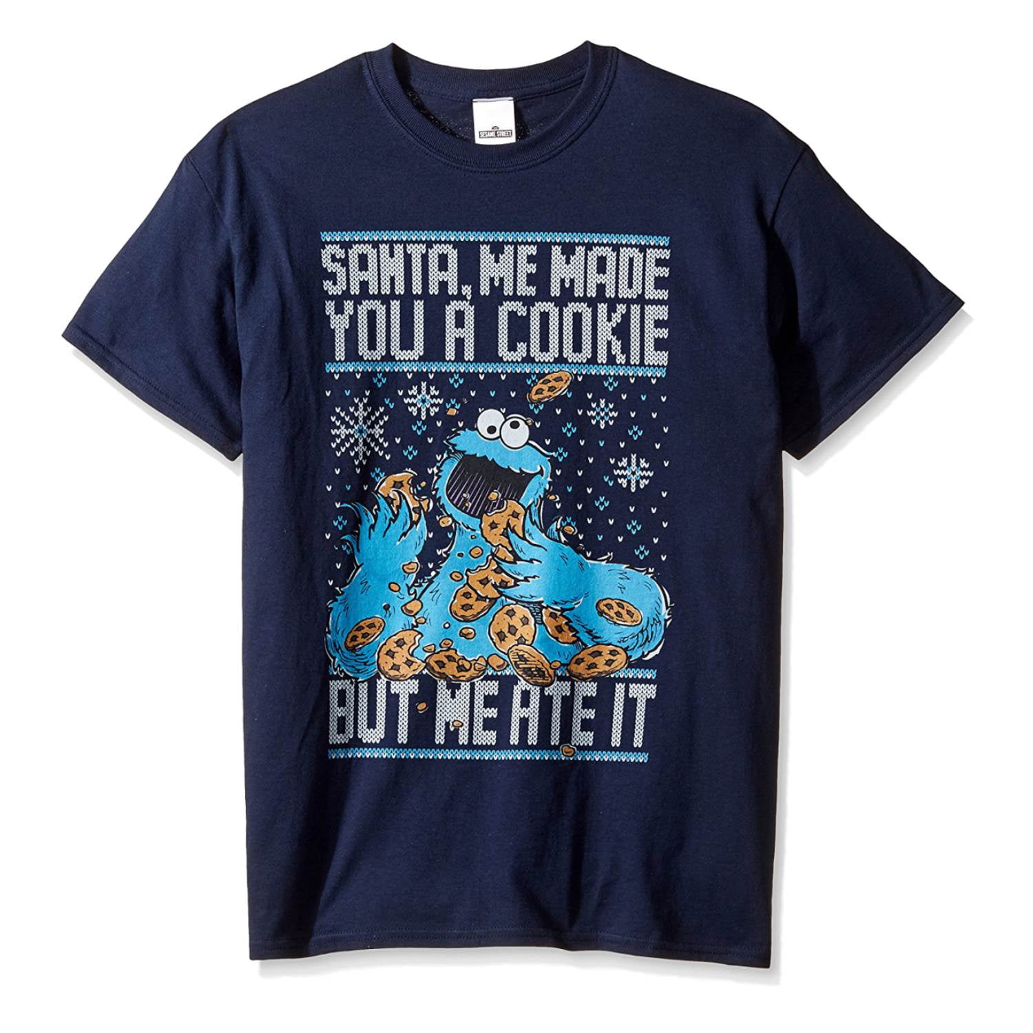 Sesame Street - Sesame Street Mens Navy Blue Cookie ...
