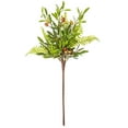 thumbnail image 2 of Vickerman 27" Artificial Green Olive Spray 3/Bag. Features green foliage with dark orange olives., 2 of 2