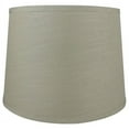thumbnail image 3 of Urbanest French Drum Lamp Shade, Textured Flax Linen, 12x14x10", Gray, 3 of 5