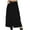 Black, variant on Women's Jeans Skirt High Waist A-line Casual Slim Fit Midi Skirts with Pocket Denim Skirt for Womens Spring Summer Denim Casual Wear Pocket Skirt Casual Mid Length Skirt
