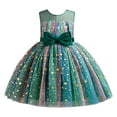 thumbnail image 1 of WEAIXIMIUNG Robes d'Été pour Filles Taille 7-8 Longues Robe de Concours pour Fille Enfant Fête Nœud Sans Manches Robe Robes, 1 of 6