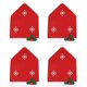 thumbnail image 1 of Fundas para Silla de Navidad, 4 Piezas Cubierta de la Silla de Comedor Navidad, Home Rojo Decoración Navideña Fundas para Sillas,Funda de Silla de Navidad para Decoración de, 1 of 5