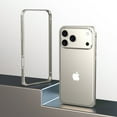 thumbnail image 3 of Allytechgroup Metal Frame Cover for Apple iPhone 17 Pro, Aluminum Frame Case Corner Protective Lightweight Frame Cover for Women Men, Titanium, 3 of 6