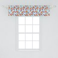 thumbnail image 2 of Ambesonne Rowan Window Valance, Dried Leaf Bunch of Berry, 42" x 12", Pale Blue Red Orange, 2 of 3