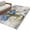 Blue, variant on Yellow Tulip 2'x6' Runner Rugs for Hallway Kitchen Bedside Non Slip, Vintage Spring Floral Retro Art Butterfly Wooden Entryway Rug Runners with Rubber Backing, Long Carpet Runner for Laundry Room