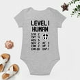 thumbnail image 4 of Level 1 Human Baby Bodysuit – Funny Gamer Newborn Outfit for Boys Or Girls, Video Game Themed Toddler Romper Gray-style 12months, 4 of 7
